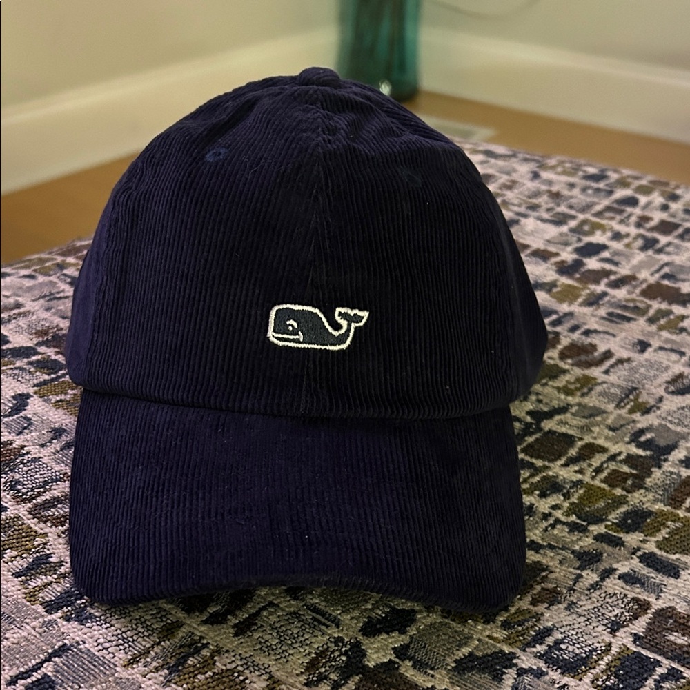 Vineyard Vine Navy Corduroy Hat